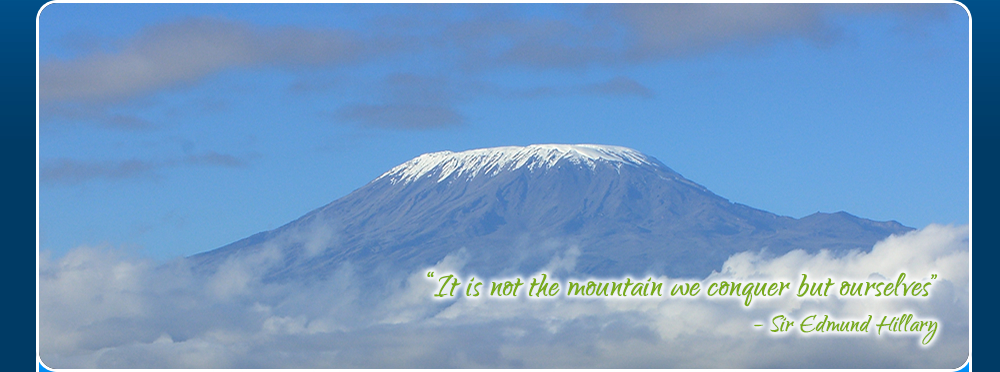 'It's not the mountain we conquer but ourselves'-Sir Edmund Hillary
